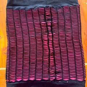 Hot Topic Black and Pink Women's Tube Top